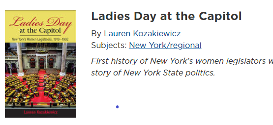 LaurenKozakiewi's tweet photo. Weird in a good way, to see my book listed in the SUNY Press fall catalog.  First time right of passage. https://t.co/UDNlJ5DWr9