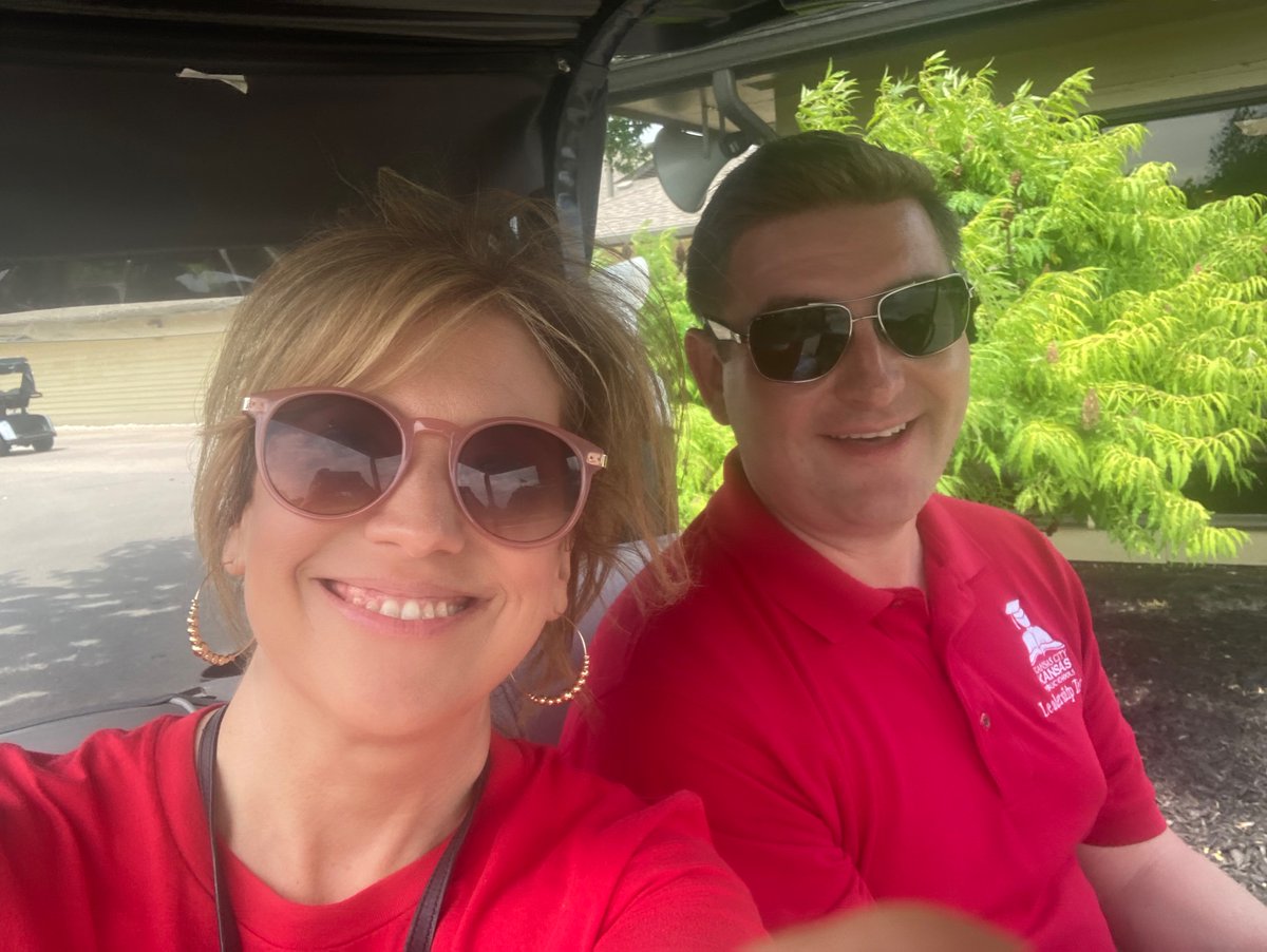 swan_darcy's tweet photo. Supporting the KCKPS Foundation at the annual golf tournament! #DubsDread #donate #golf https://t.co/UC0dc8GSnN