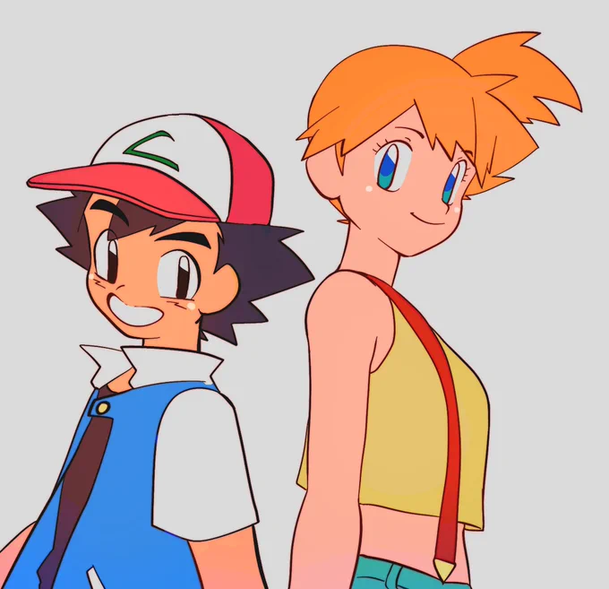 Adult Poke where Misty is still taller💕 #アニポケ  #anipoke 
