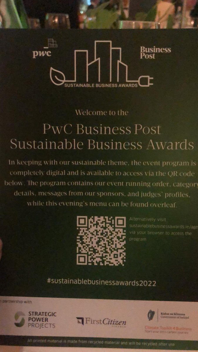Best of luck to our team attending the Sustainable Business Awards tonight.  We are shortlisted for the Social and inclusivity category. #sustainablebusinessawards2022