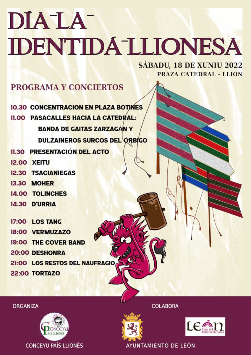 Nos vemos el sabado <a href="/moherleon/">moher</a> #leonesp <a href="/ConceyuLliones/">Conceyu País Llionés 🦁</a>