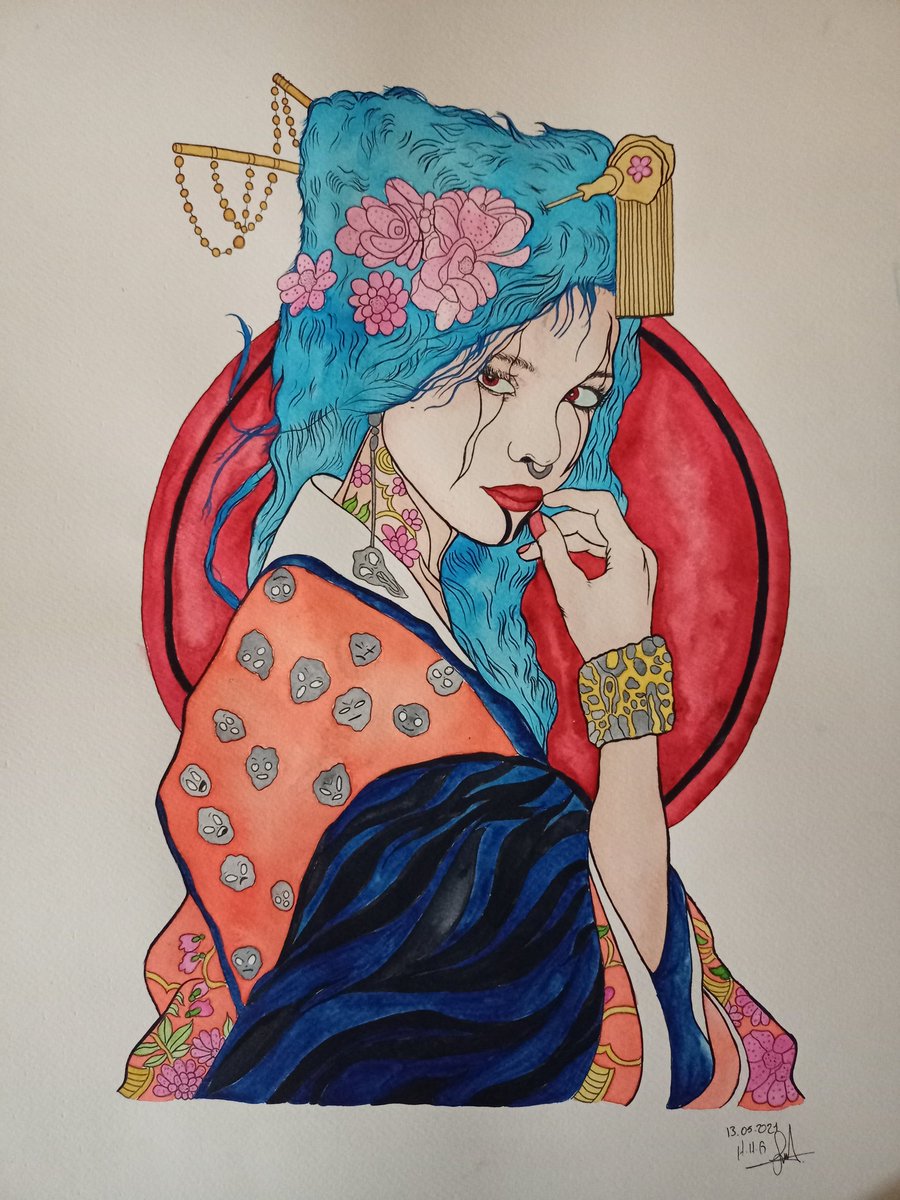 Hug_Artt's tweet photo. Japan woman
.
.
.

#Art #artwork #artcollective #artrealism #artpen #artwoman  #artwatercolor #artcollection #artrealism #artaccount #artdrawing #draw #pen #watercolor #painting #hugart #NFT #nftart #nftcollectors #NFTProject 
https://t.co/hiqoaFsdLB https://t.co/O1MYbKWQ85
