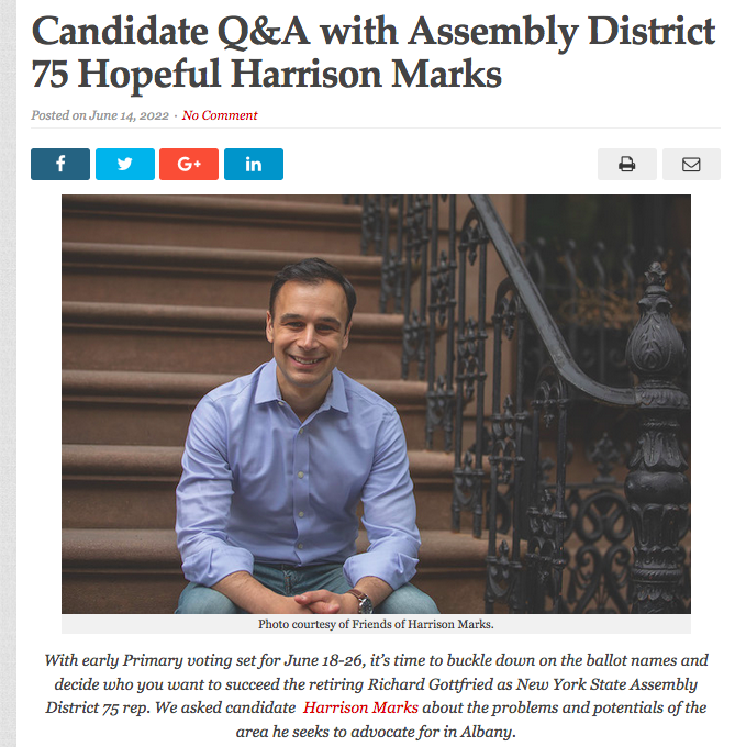 "I have the experience we need at this critical moment for our city, and my campaign is focused on the issues most important to voters including street safety, affordable housing, and addressing the issue of empty storefronts." <a href="/CCNewsNYC/">ChelseaCommunityNews.com</a> ⬇️

chelseacommunitynews.com/2022/06/14/can…