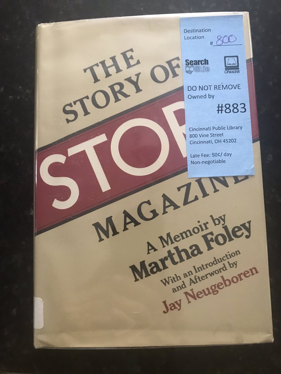 longestchapter's tweet photo. Discovered by chance via Neugeboren connection and excited to read it. Thank you #SearchOhio and @cincylibrary for bringing it to me in Columbus! @mpnye https://t.co/zD0c27gg2h