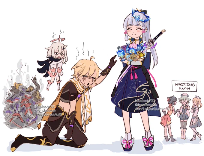wake up traveler, it's time to lvl up your waifus
#genshinimpact 
