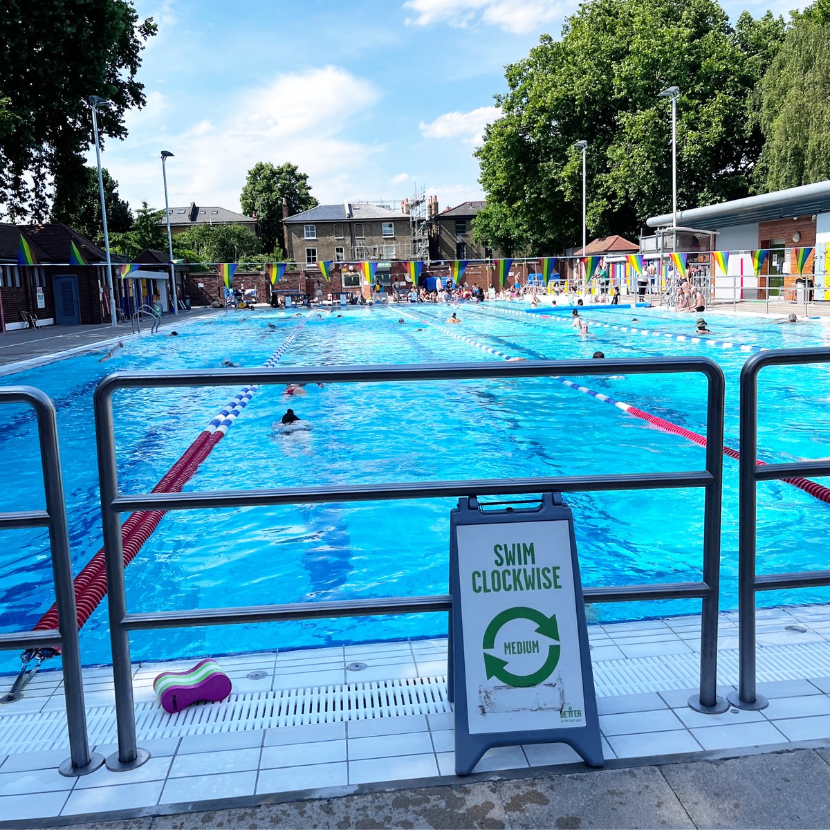 Who got a swim in today? I did !! At London fields lido