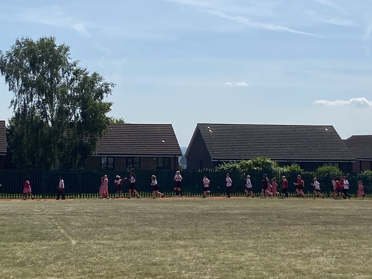 ourFABschool's tweet image. None of us predicted how far our children could travel when we opened our new Daily Mile Track today. Predictions ranged from 1 mile to 250 miles. The children smashed it out of the park with a grand total of 1199 miles between them! #fun #fitness #playtimes 
@trustilluminate