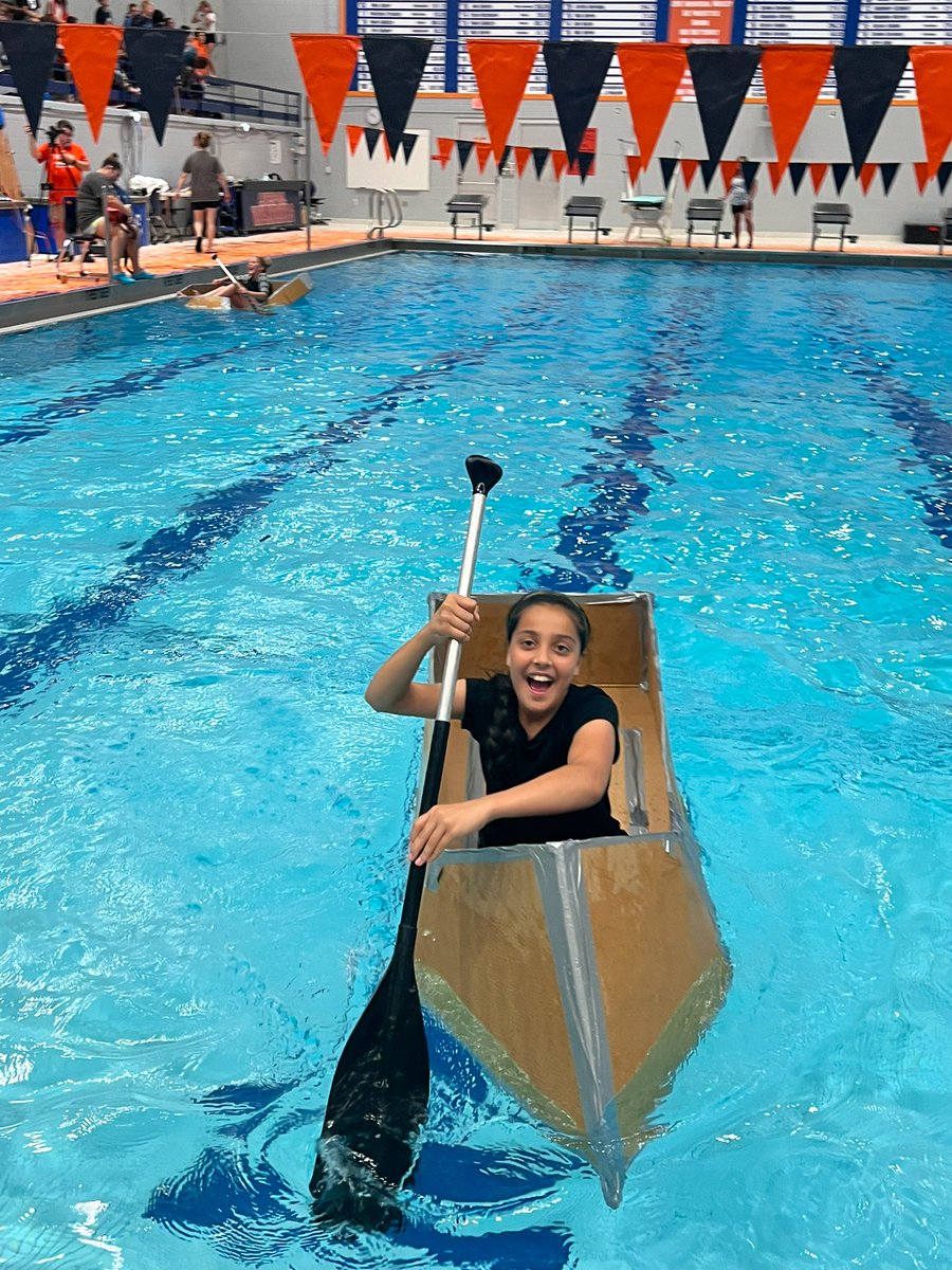 ENLwMsFall's tweet photo. Big shoutout to all NPE 6th graders for your teamwork, perseverance, and creativity to make a successful Float Your Boat day!! 🧡💙 https://t.co/QeNYqf5gLa