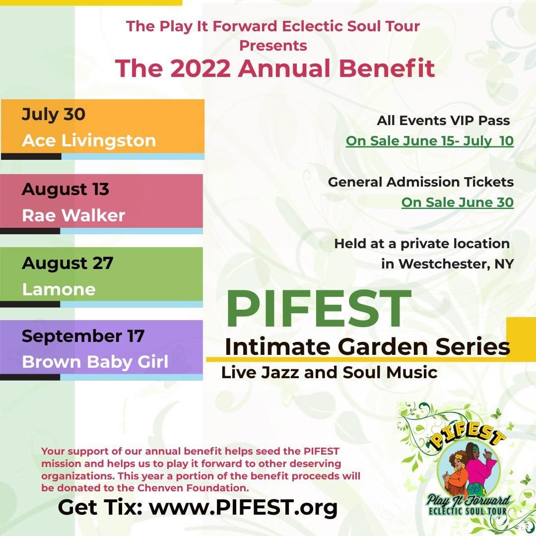 BBGMusic's tweet photo. The Play It Forward Eclectic Soul Tour 2022 Annual Benefit is here! The All Events VIP Pass is on sale TODAY through July 10! Get them while the getting is good 😊🎶🎙🎵
*please like and share*

https://t.co/umAWFfXvtt https://t.co/X0RJsk6Woy