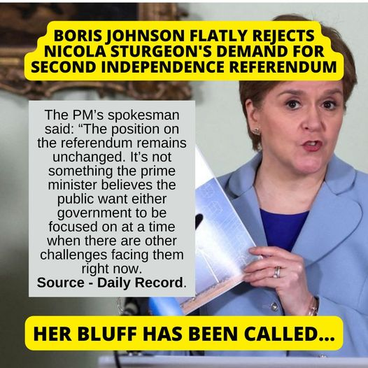Antipolluters's tweet photo. STURGEON'S new Indyref2 idea scuppered within 24 hours - after being ignored by the BBC and the Presiding Officer of the Scottish Assembly.
#Sturgeon #indyref2 #indyref3 #indyref4
@thecoastguy @GBNEWS https://t.co/S2gLlHi8ec