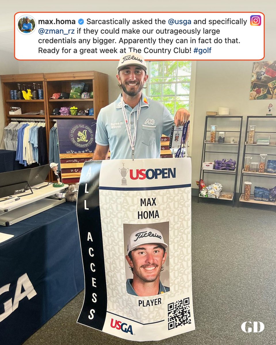 GolfDigest's tweet photo. USGA's got jokes 😂

(📷: Instagram/ @maxhoma23) https://t.co/30kqceMYf2