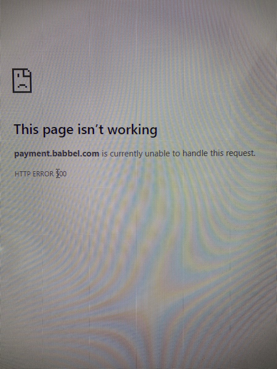 RealDaveMaggio's tweet photo. @BabbelUSA @babbel Trying to make a payment and I am getting this message. I am a new user and have ‘3 months free’ expiring today. Any help? https://t.co/Skui5IBnRQ