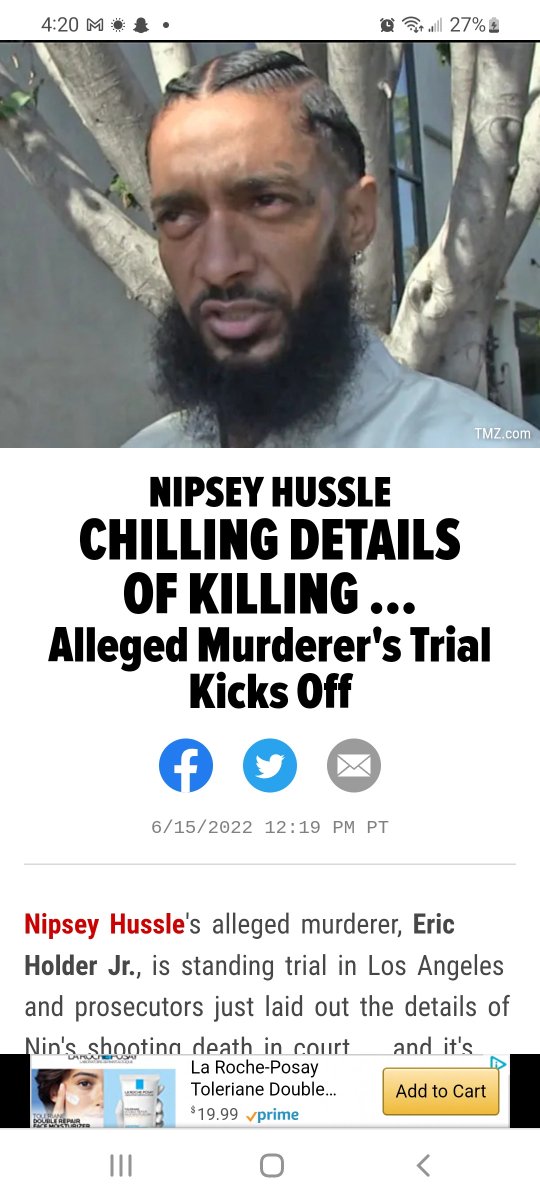 Nipsey Hussle Murder Trial Begins With Chilling Details of Killing tmz.com/2022/06/15/nip… via <a href="/TMZ/">TMZ</a> 

<a href="/TMZ/">TMZ</a> yall really petty and disrespectful with the TITLE OF THIS STORY then proceed to go right into detail of how nip died🤦🏾‍♀️🤦🏾‍♀️