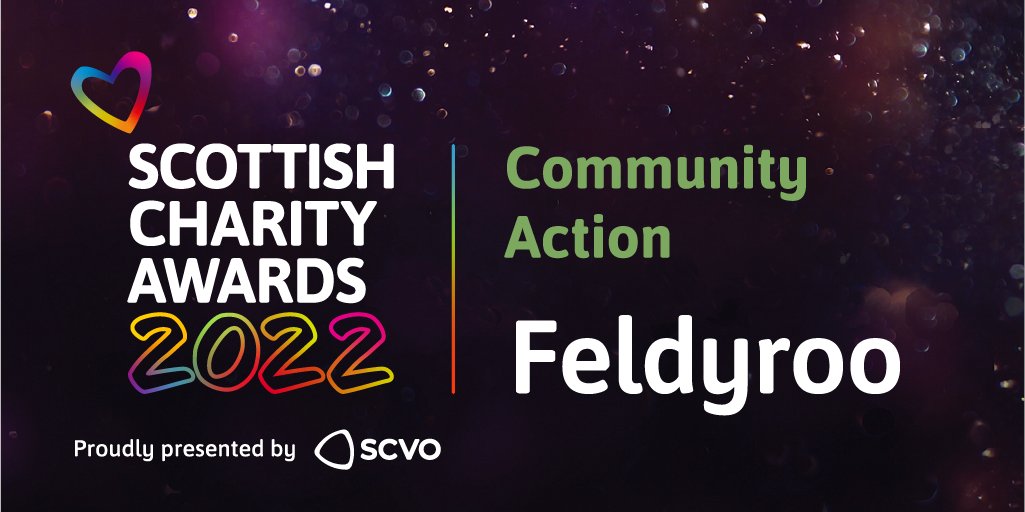 And the winner of the #ScotCharityAwards Community Action award is #FeldyRoo! Congratulations! 🎉