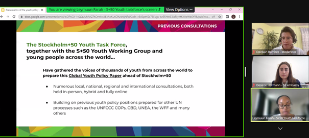 Muchas gracias a tod@s l@s jovenes que participaron hoy en nuestro encuentro virtual entre Suecia y México post-#Estocolmo50 y compartieron sus experiencias  de la participacion en las consultas nacionales y la cumbre <a href="/marthadelgado/">Martha Delgado</a> <a href="/strandhall/">Annika Strandhäll</a> <a href="/GYBN_CBD/">Global Youth Biodiversity Network (GYBN)</a> <a href="/PNUD_Mexico/">PNUD México</a> <a href="/LSU_se/">Landsrådet Sveriges Barn- o Ungdomsorganisationer</a>