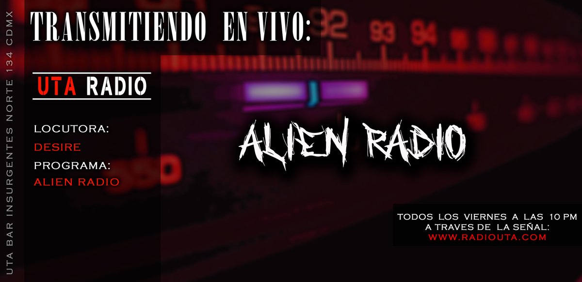 ZonebsRadio's tweet photo. #SandraDesire los invita a escuchar #AlienRadio con #Electrodark en #ViernesdeDestruccion de #UTARadio a las 10pm https://t.co/XVYUkYWjxt