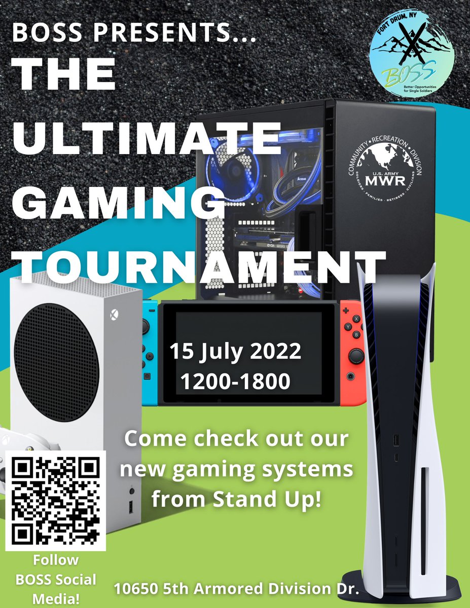 ShanghaiSix's tweet photo. The Fort Drum Single Soldier program office sent me a copy of their flier for our upcoming @StackUpDotOrg event, sending a Supply Crate full of gaming consoles (and yes, a PS5) for them. 

Yeah, I have some thoughts. 

#snackup #stackeredup #stockup #storkup #stachedup https://t.co/6jnYCHXHpU
