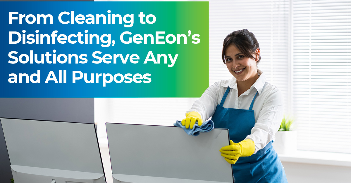 GenEonTech's tweet image. With the GenEon system, you get an all-purpose #CleaningSolution to suit your business requirements. In other words, you can produce a cleaner, degreaser, sanitizer, or disinfectant on demand without having to use toxic chemicals.