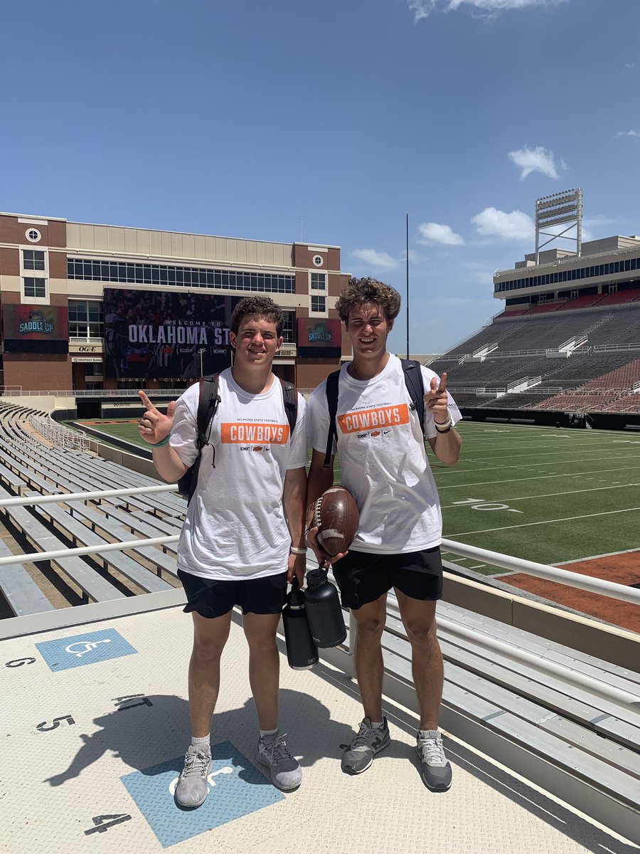 Had a great time at @CowboyFB specialist camp. Learned a lot and did well in the competitions! @CoachGundy @JoeFoteh  @DSFBTPD @CoachGZimmerman