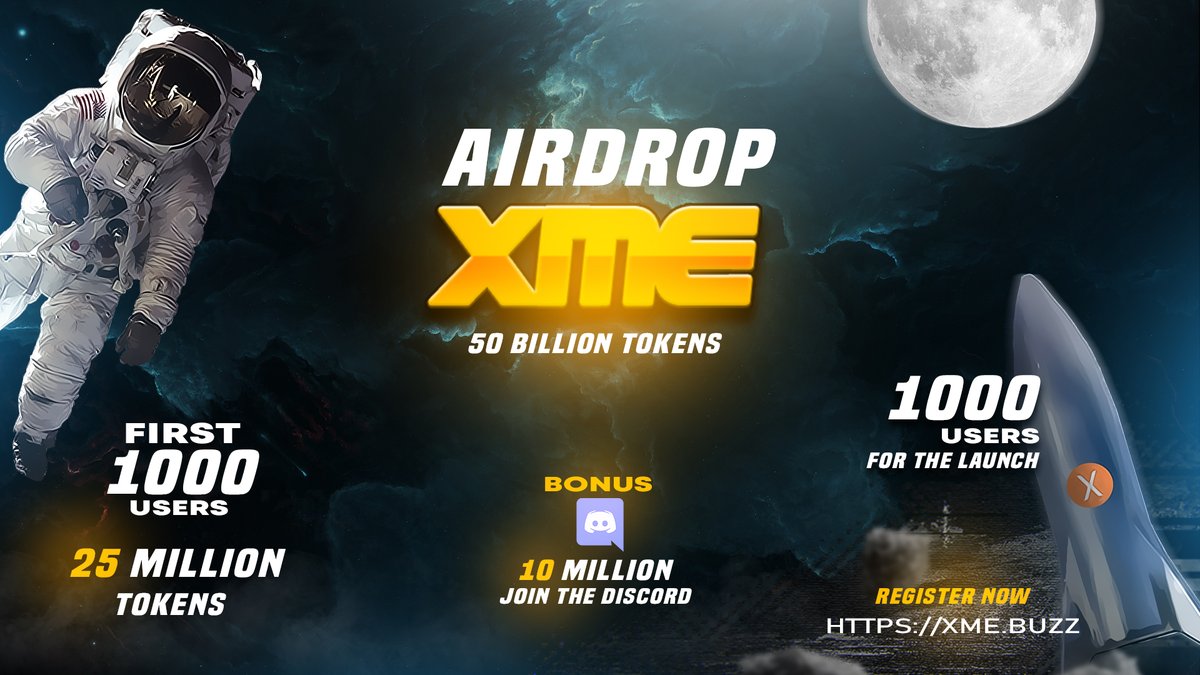 AIRDROP registrations open for the $XME xrpl token Follow link to website here:.. xme.buzz
#xrp #airdrop #airdrops #xmebuzz #xme #XRPCommunity  #XRPL