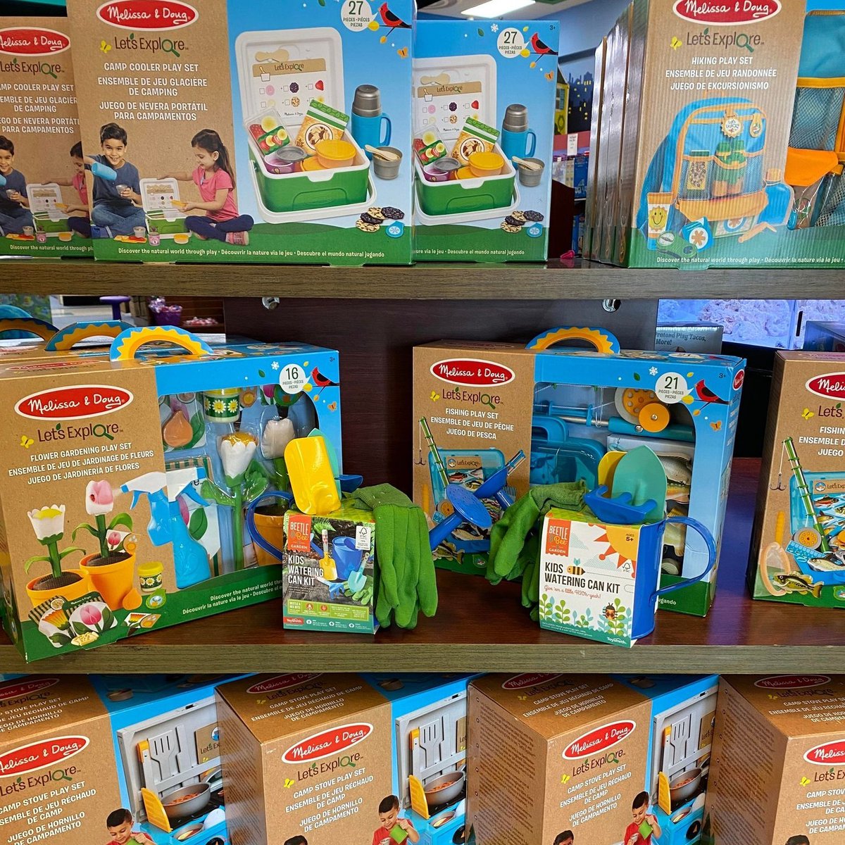 LET'S GO CAMPING!! Whether it's making s'mores by the fire 🔥 or hiking through the forest 🌲, our NEW Melissa and Doug camping sets will help bring your child's imagination to life!! theknowledgetree.com/all-products/b…