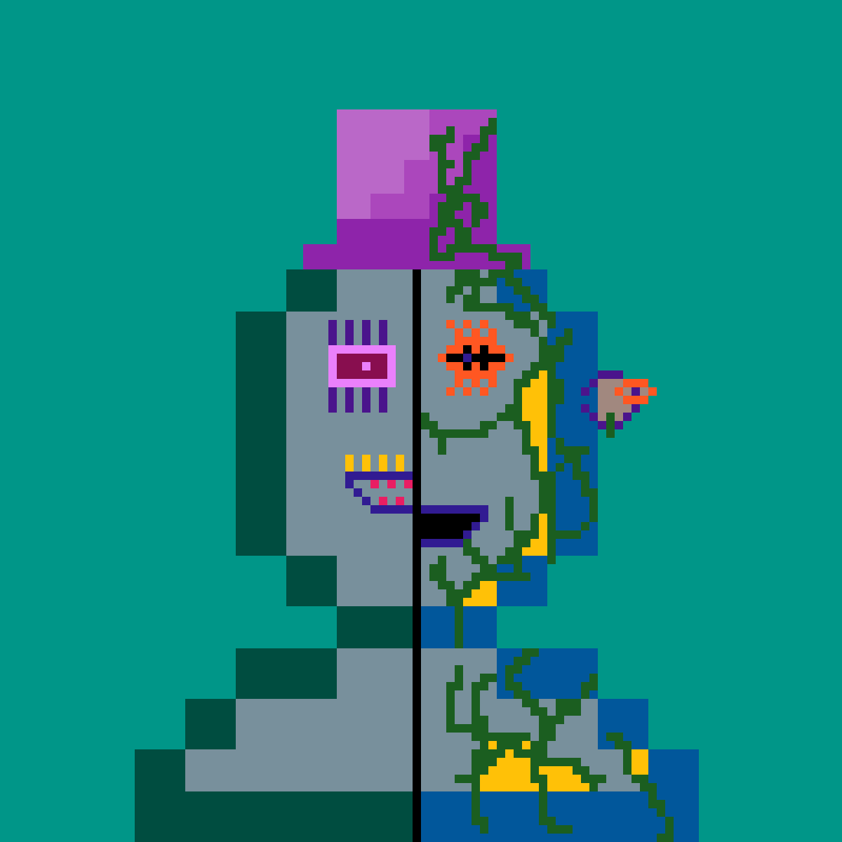CharacterDual's tweet photo. One of the unique nfts of my eth-based collection that reflects the dual character.
@opensea

 #NFTCommunity #nftlover #NFTs #NFTProject #NFTGaming #NFTGiveaways #nftart 
#NftArtFurna #nft https://t.co/n7nw4TsKWK