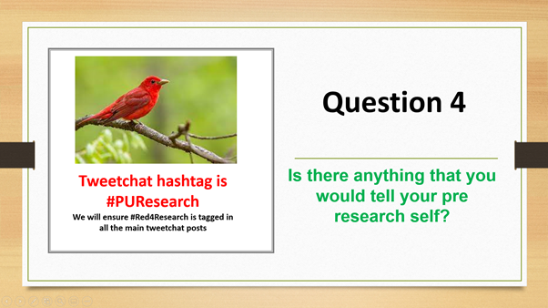 PUResearchchamp's tweet photo. Are you ready for Question 4? Here it comes...

#PUResearch #Red4Research https://t.co/PSlwTXbLah