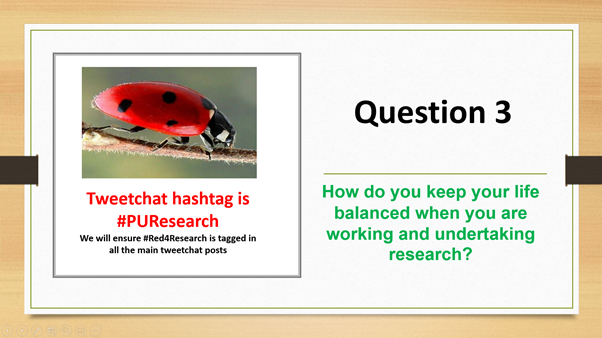 PUResearchchamp's tweet photo. Keep those wonderful replies coming in...here comes Question 3

#PUResearch #Red4Research https://t.co/zM3zONSpWu