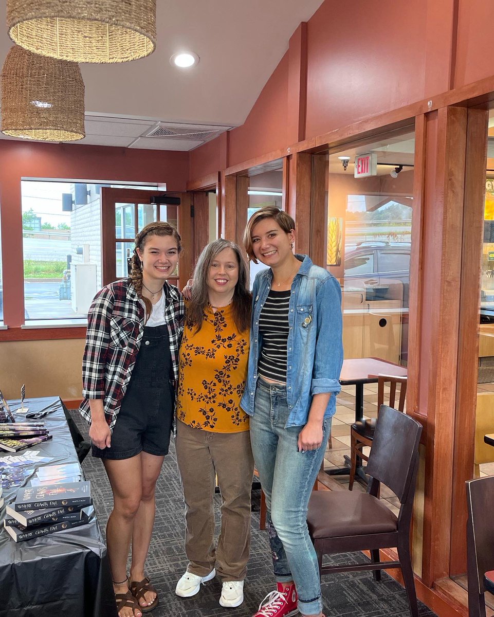 So this really happened.  We met @kara_lynn_author and @flower.child.artist to celebrate A Study in Terminal. Thank you to ALL THE LINABURGS for taking my family in! Y’all have no idea how cool that was for us! To many more! #booksthatmatter