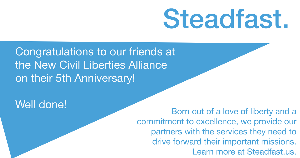 YourSteadfast's tweet photo. Congratulations to @NCLAlegal on 5 years of great work! https://t.co/aXKJ7jCNnw