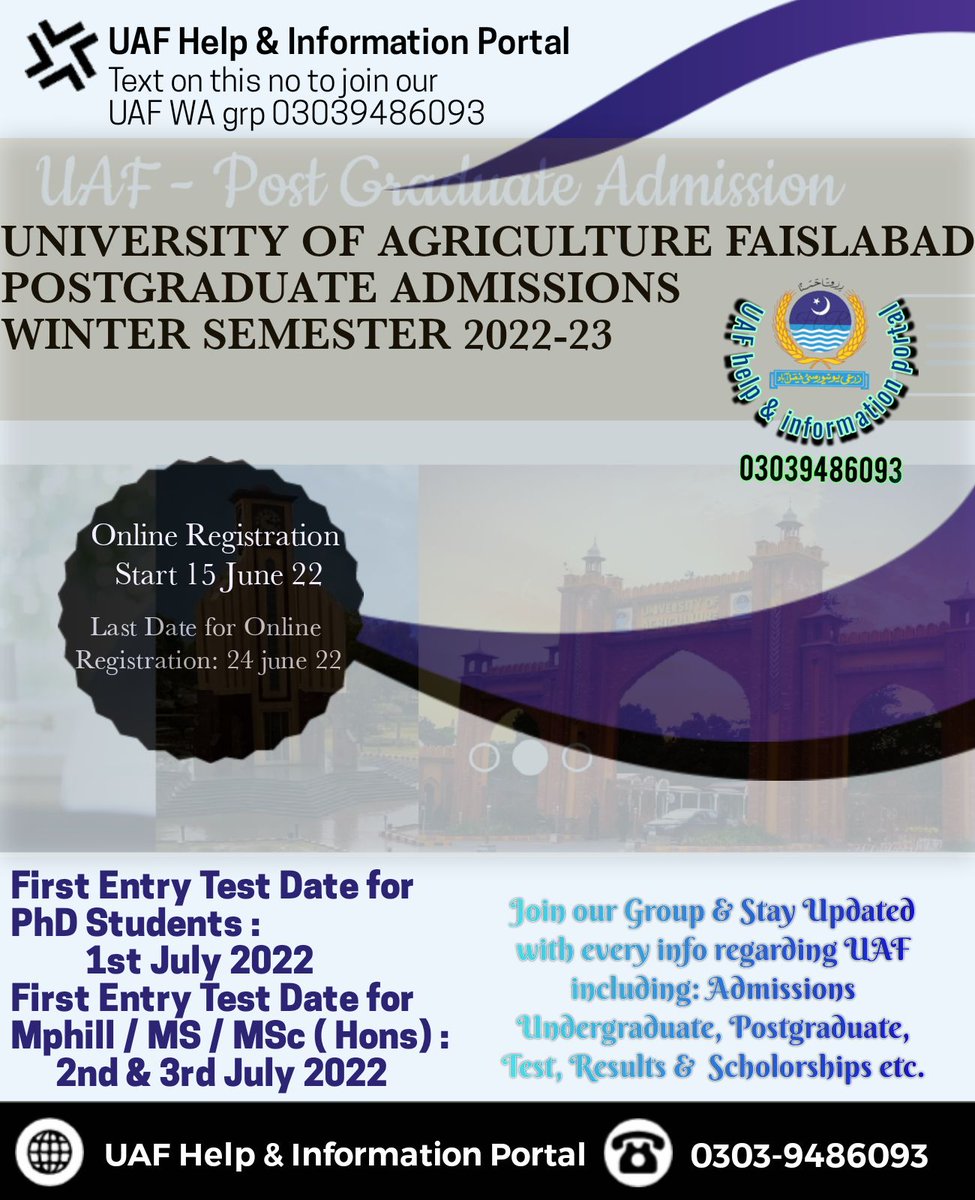Uaf_do's tweet photo. Link 🔗 for Online Registration.
https://t.co/CLRr97jDP7 https://t.co/FOsKLmd5DH