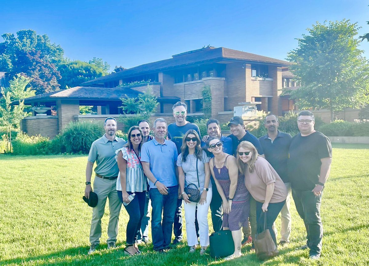 The team that learns together stays together. The <a href="/tackleio/">Tackle</a> leadership team visited Frank Lloyd Wright’s Martin house in Buffalo this week 🤩