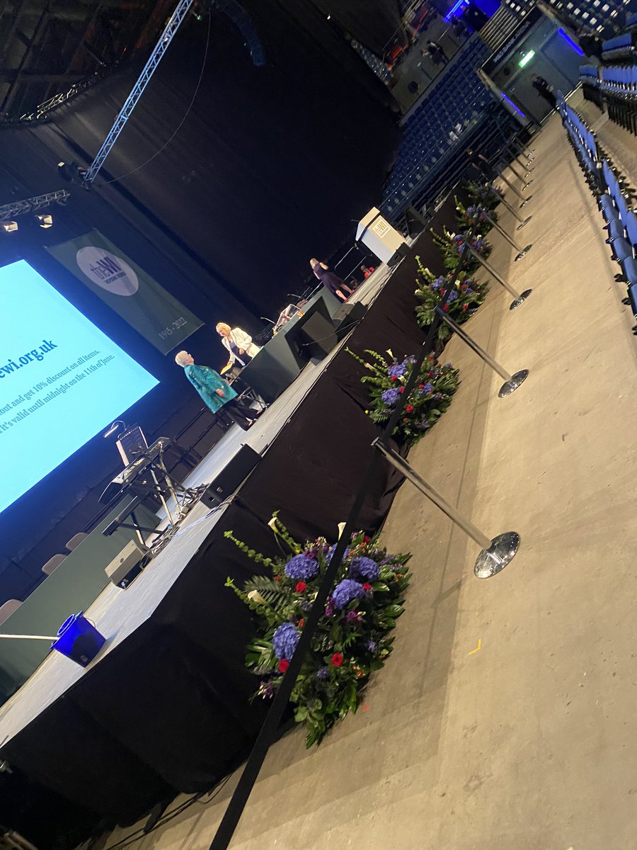 Stage set up for WI at the ACC last week.