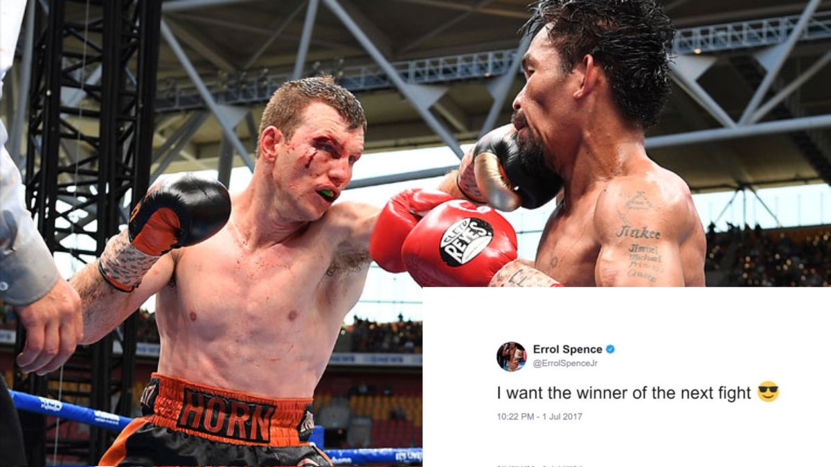 Goodfella_Sport's tweet photo. Errol Spence Jr Right Before Pacquiao vs Horn!!! #MRSIDESofStreetz #CallAl #ErrolSexuals #FakeContract #LocalDummyBoxingCommunity https://t.co/H1TCNexmnC