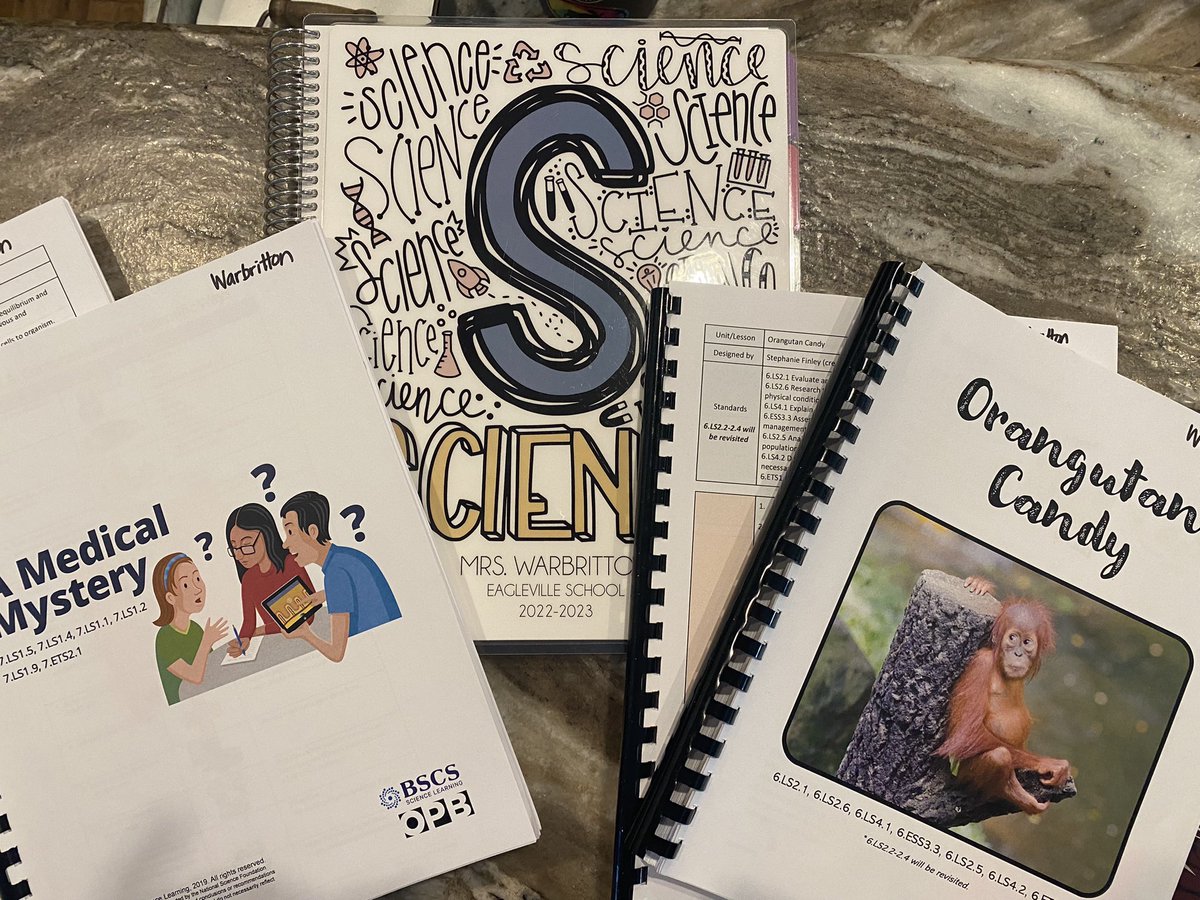 teachwarbritton's tweet photo. New planner and new units to incorporate for the upcoming year. Thanks @RCS_STEM for these last two days of PD. I canβt wait to use these! π©πΌβπ¬π©Ί π #eagmiddle #6thgrade #7thgrade https://t.co/x6Qesby2Do