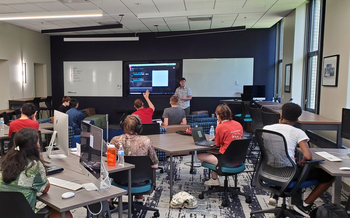 CCIKentState's tweet photo. We kicked off our first Creative Coding workshop of the summer this week! 

There are still spots left in our June 28-29 session. High school &amp; current @kentstate students, sign up here:
https://t.co/M0n6W8XXTQ

@ksuadmissions https://t.co/aOAlCsq9VX