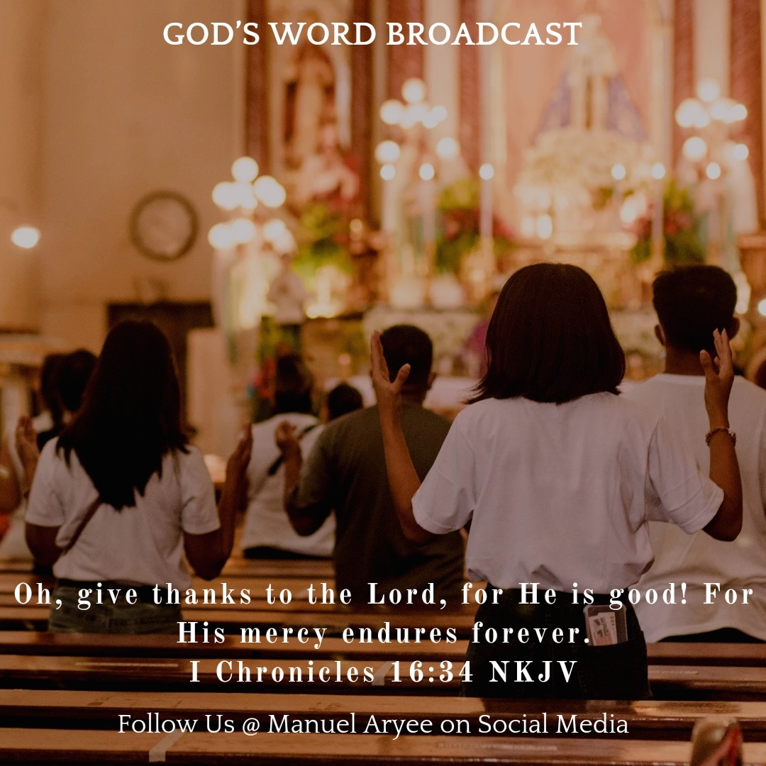 Aryee_Manuel's tweet photo. The Goodness of the Lord is so great and mighty. He has done great things, and greater things is he yet to do. Because of this, let us as the scripture says give thanks to Him for his goodness and mercies is everlasting. 

1 Chronicles 16:34

Shalom 🙌 https://t.co/Y5toRFgTWL