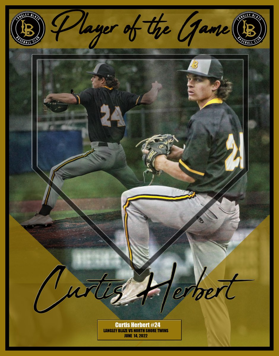 Great Game!  7 innings pitching a shut out with only 1 hit 1 walk and 3 SO...Welcome Alaska to British Columbia <a href="/Langleyblaze/">Langley Blaze 🇨🇦</a>  <a href="/CurtisHebert6/">Curtis Hebert</a>