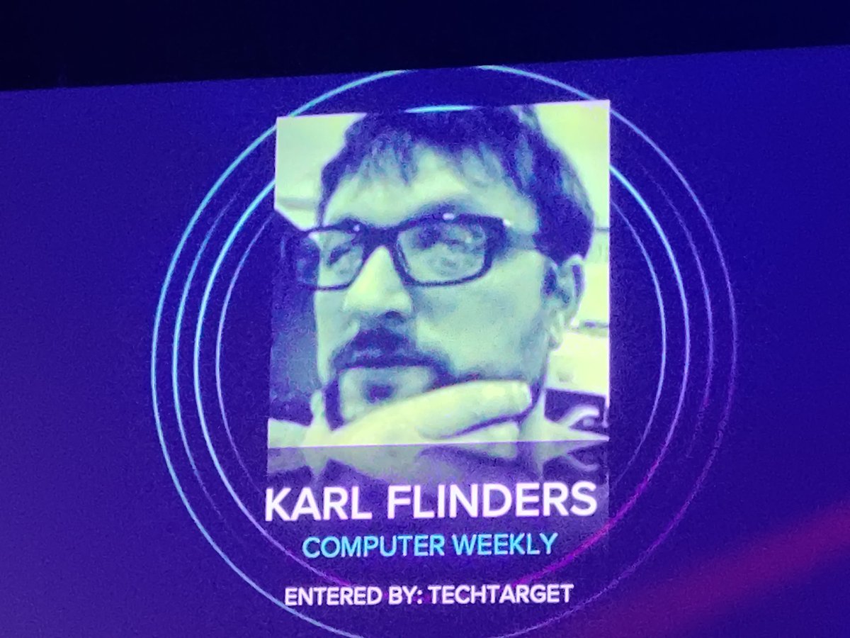 bryanglick's tweet photo. Ladies and gentlemen, I give you Karl Flinders @Karlfl - #AOPawards journalist of the year... https://t.co/KftmeVk9Z1