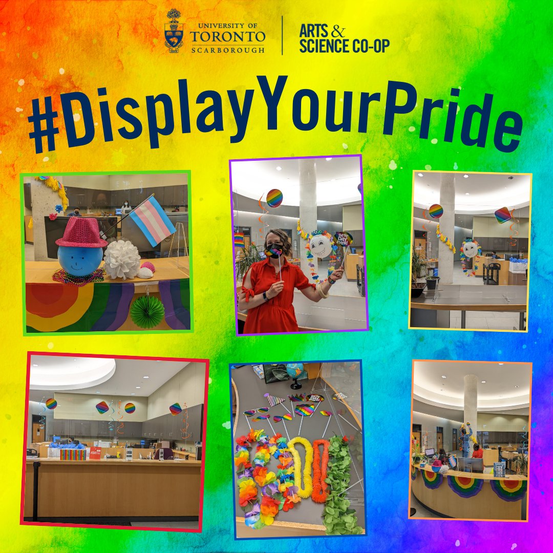 A&amp;S Co-op strives to be a POSITIVE space everyday!

Today we had a wonderful time celebrating 2SLGBTQIA+ colleagues, students, partners and allies by displaying our pride!

<a href="/utsc/">University of Toronto Scarborough</a> @UTSCStudentExp 

#DisplayYourPride #pridemonth #UTSC #UofT #UTM