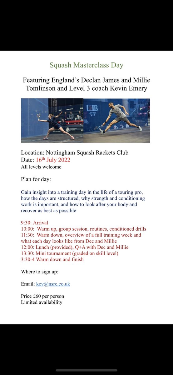 millie tomlinson (@tomlinsonsquash) on Twitter photo 