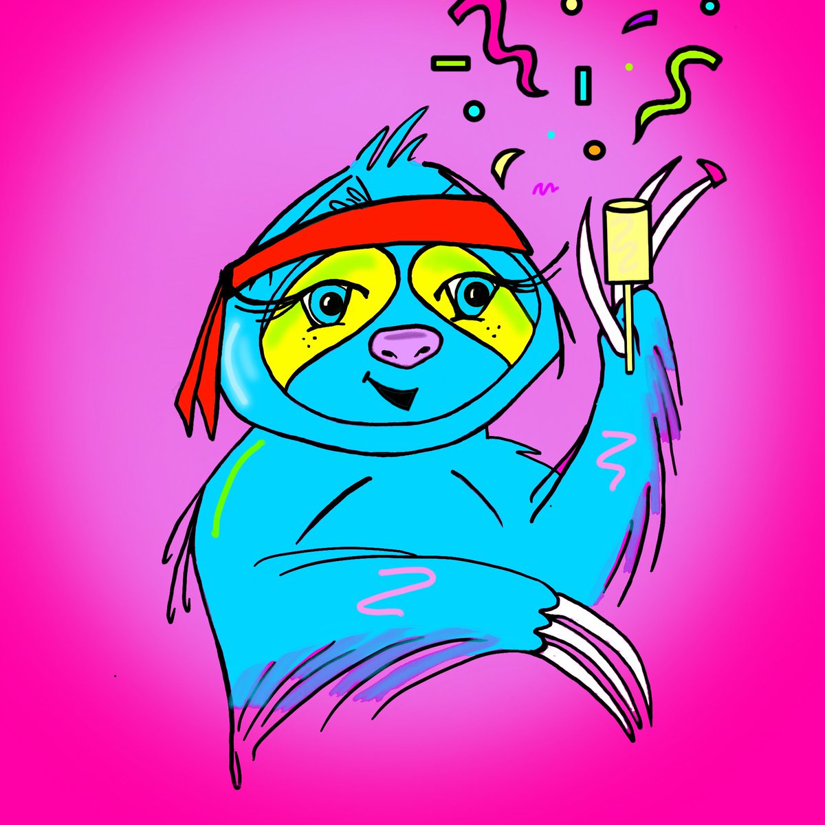 RaffGrillz_eth's tweet photo. Like #tabletopgames #cardgames and #nft ....

Checkout new project @RebelSloths , #nfts linked to a physical card game, with profit share! 🔥 

This Ninja Rebel Sloth is ready to party🎉 Very slowly!

What sound do sloths make.... #ahheeee actually😂 https://t.co/tajZfoI22Y