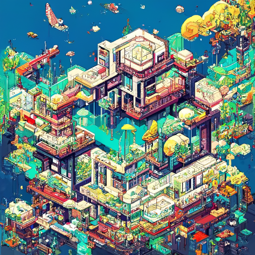 Raw output with the same prompt and seed from:
1. PAD by @KaliYuga_ai 
2. My fork with isometric art v1
2. My fork with isometric art v2

Feedback appreciated! :)

#aiart #ai #digitalart #architecture #cityskyline #generativeart #aiartists #pixelart #voxelart #isometric