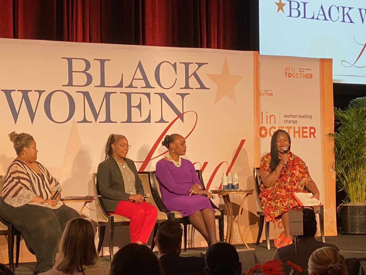 EddaColeman's tweet photo. So proud of my amazing friend &amp; line sister @MicheleJawando &amp; all she does for our community &amp; social Justice. This is such a dynamic panel of brilliant women sharing gems on Black women in the highest political offices. Check out the livestream &amp; join us. #BWL22 https://t.co/JmKYqPXPUF