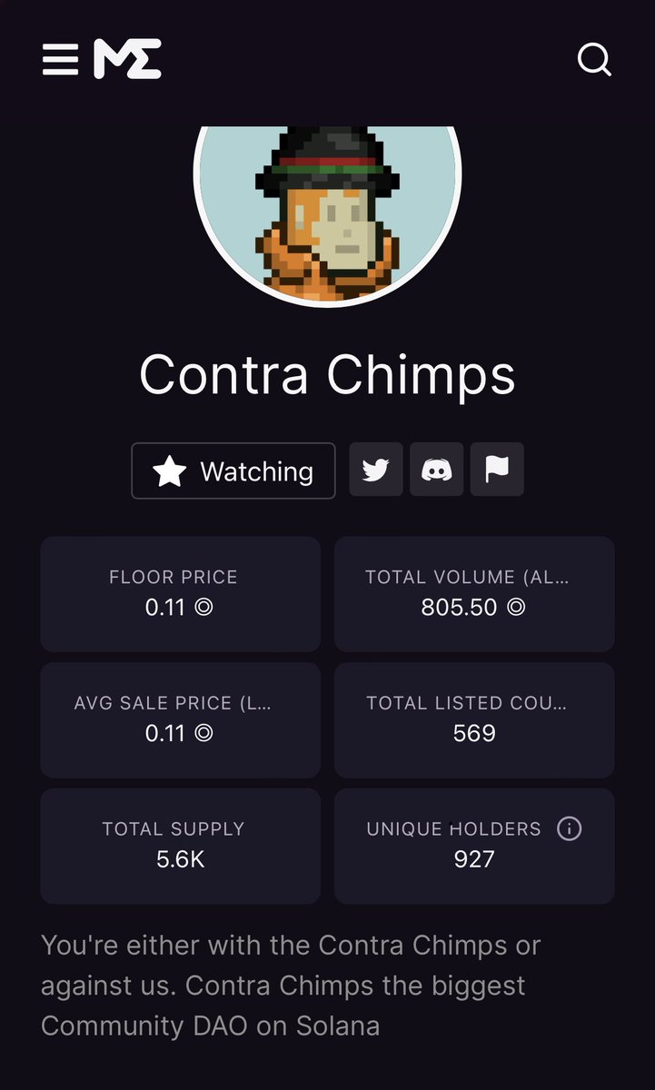 StackBoo430's tweet photo. Solid community engaging and fun
Dev is building “a respectable floor has a respectable community”

Listings going down
Staked in vault going up

The fp is in the hands of the community
reminder 25% tax imposed for sales under 1 sol
#NFTCommuntiy #SolanaNFTs
@ContraChimps #Contra https://t.co/MVUEljFc4T