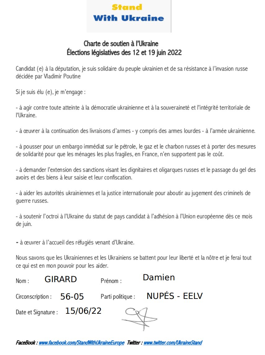 Toujours agir pour l'amitié entre les peuples et pour la paix.
Et donc d'abord contre toute ingérence et invasion guerrière.
<a href="/UkraineStand/">StandWithUkraine</a> et #FranceUkraineSolidarité