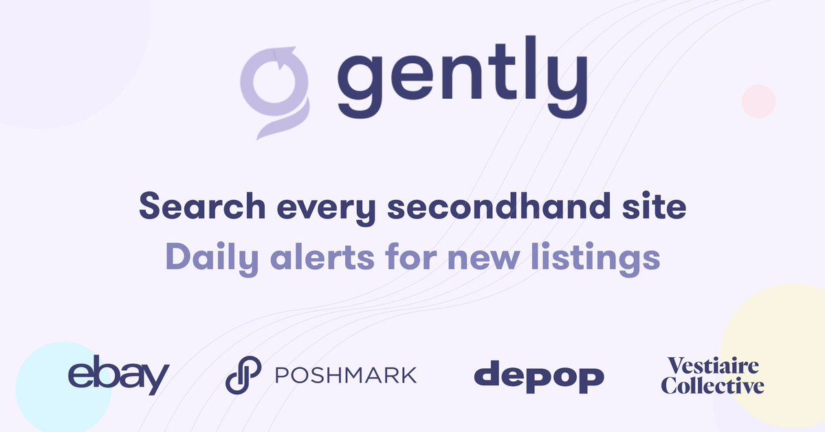 I’m thrilled to introduce Gently.com 2.0 - the best way to shop secondhand.

1) Signup in 15secs (no passwords!)

2) Start searching across Poshmark, Depop, eBay, and more

3) Click “Add Alert” under the search bar to get daily alerts for new listings!