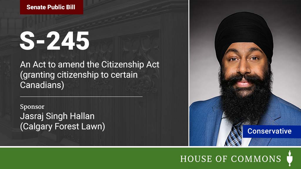 HoCChamber's tweet photo. First reading of Bill #S245, sponsored by @jasrajshallan in the #HoC.
More info about the bill at https://t.co/Vsp4Ov2uOO https://t.co/ufGORiAfGD