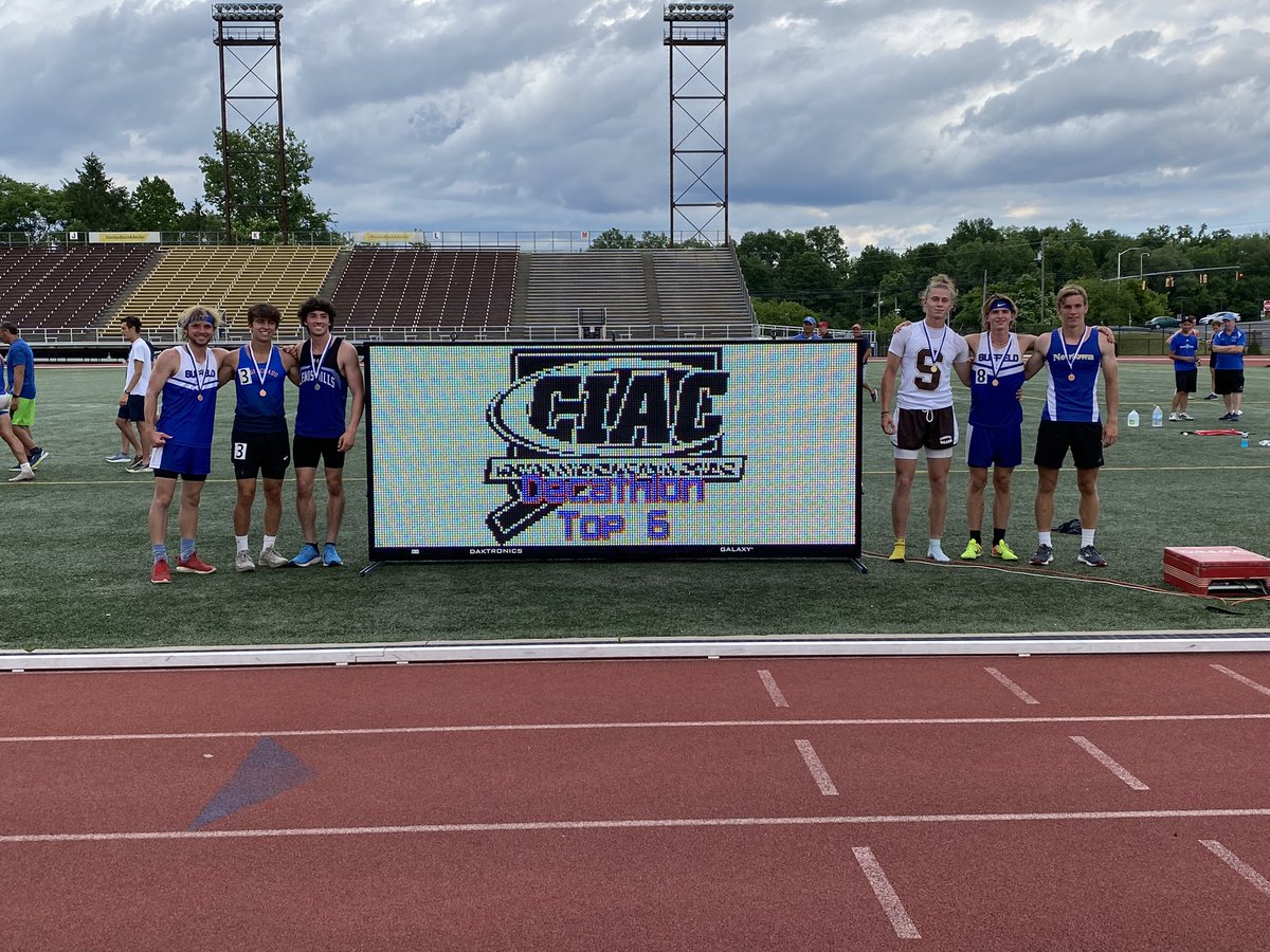 Newtown High School Boys Track and Field (@nhsindoortrack) on Twitter photo Congratulations to Caleb Smith for for finishing 5th place at the CIAC State Decathlon today setting a new school record with 5396 points! Awesome job Caleb! <a href="/nhsathletics/">NHS Athletics</a> Congratulations to Caleb Smith for for finishing 5th place at the CIAC State Decathlon today setting a new school record with 5396 points! Awesome job Caleb! <a href="/nhsathletics/">NHS Athletics</a>
