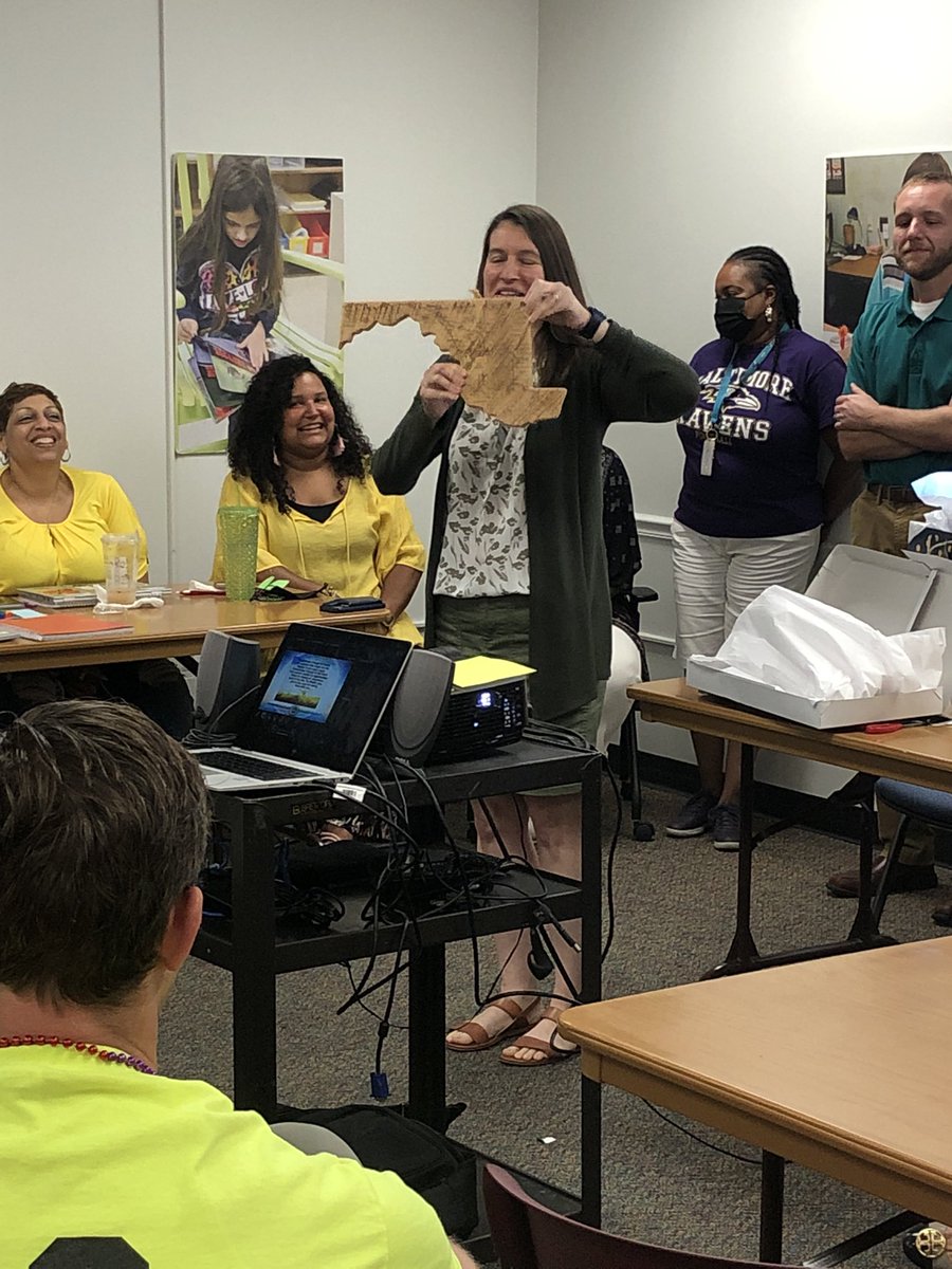 bcps_par's tweet photo. Joy Bufano has been part of the CT cadre for 8 years, serving 5 years as the Secondary Lead CT. She has been an integral part of the PAR program and led with compassion and commitment to students. We will miss you and know you will continue to do amazing things! #NeverFarFromPAR https://t.co/x3lhy0h6dE